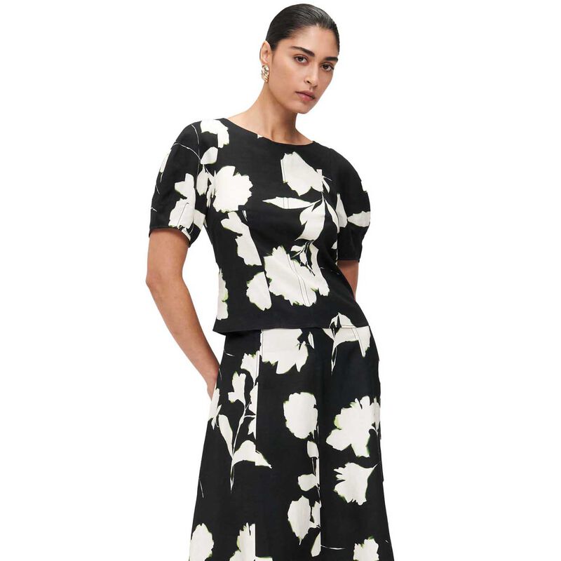 Veronika Maine Monochrome Opaline Top image number 0